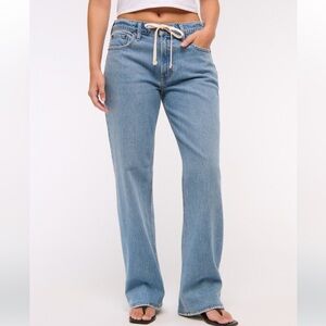 Abercrombie Curve Love Low Rise Baggy Jean